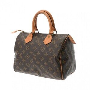 Louis Vuitton Speedy Handbag Canvas Brown Monogram